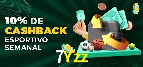 10% de bônus de cashback na 7Yzz